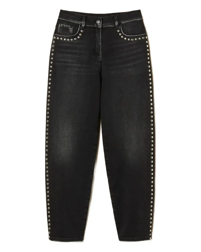 Twin-Set studded-detail jeans - Schwarz Schwarz