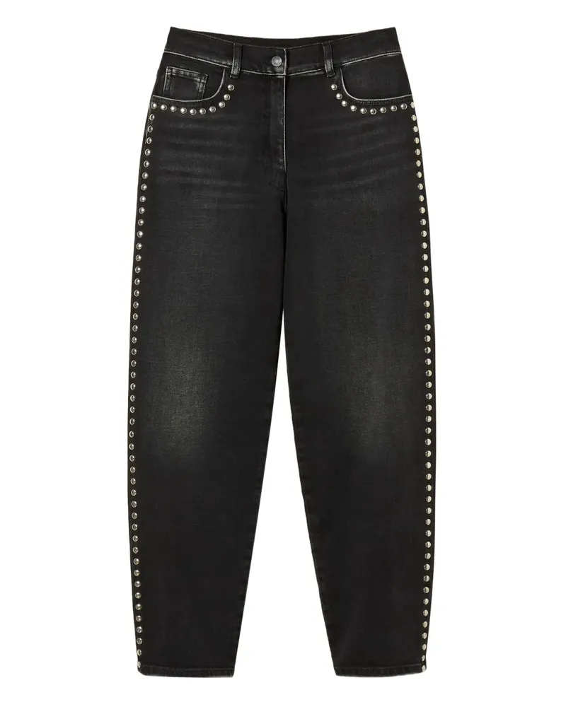 Twin-Set studded-detail jeans - Schwarz Schwarz