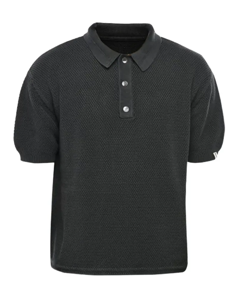 Palm Angels Gestricktes Poloshirt - Grau Grau