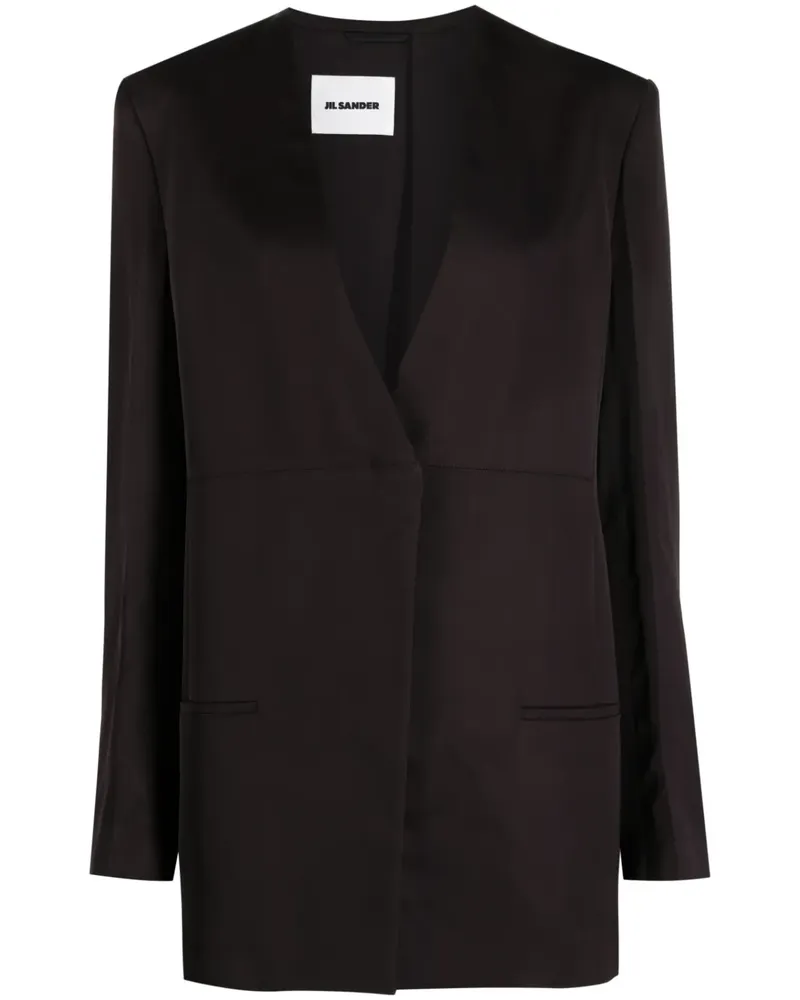 Jil Sander Jacke mit V-Ausschnitt - Braun Braun