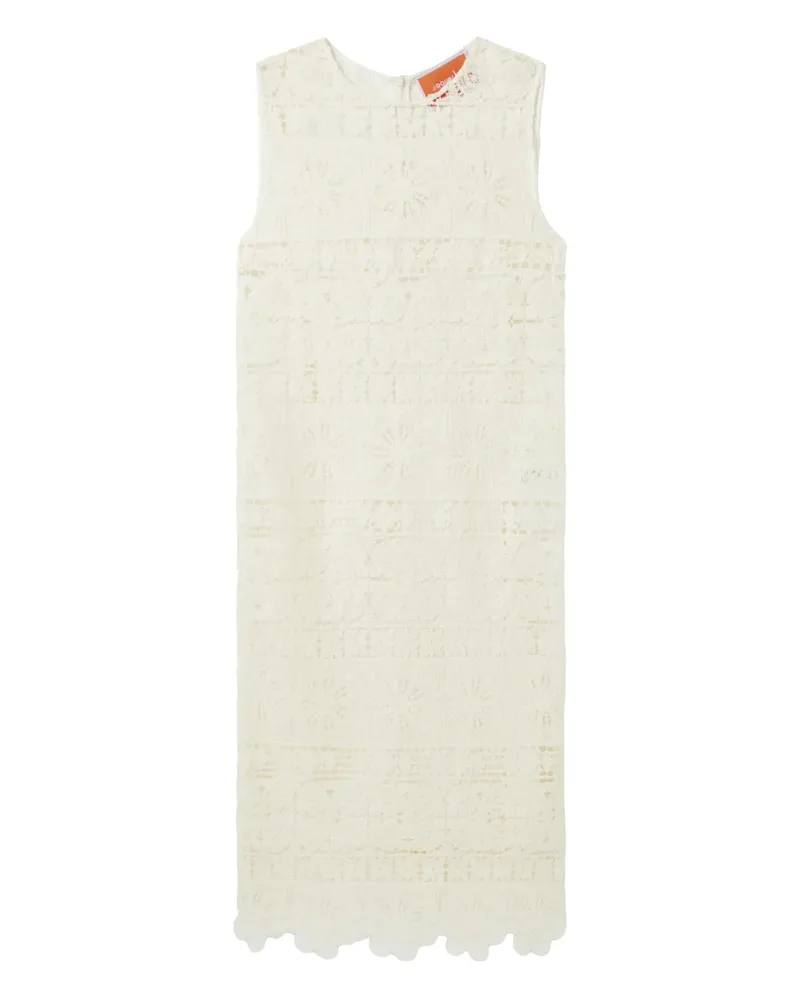 La DoubleJ Kleid mit Spitzenstickerei - Gelb Gelb