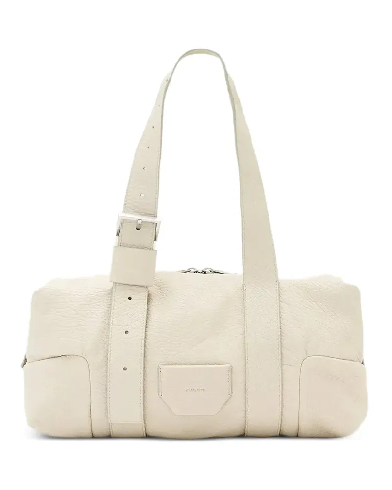 AllSaints buckle-detail leather shoulder bag - Nude Nude