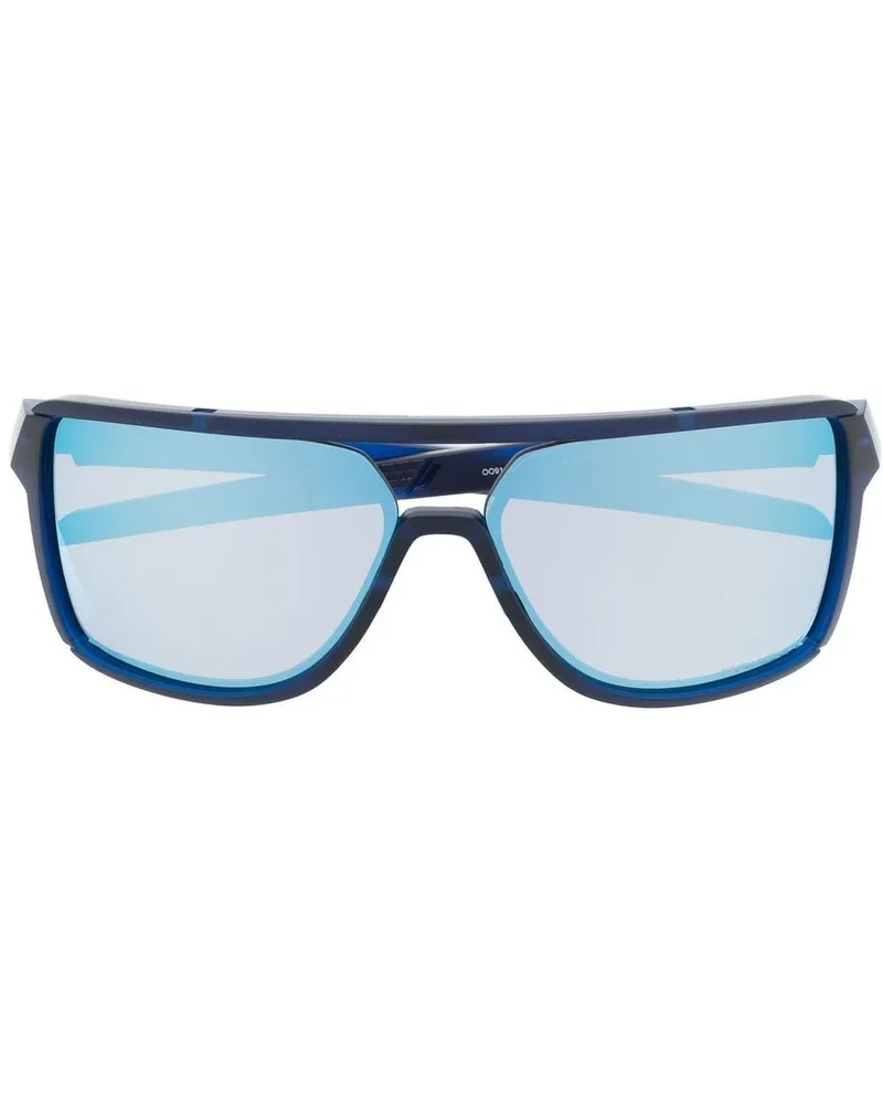 Oakley Sonnenbrille mit Logo-Schild Blau