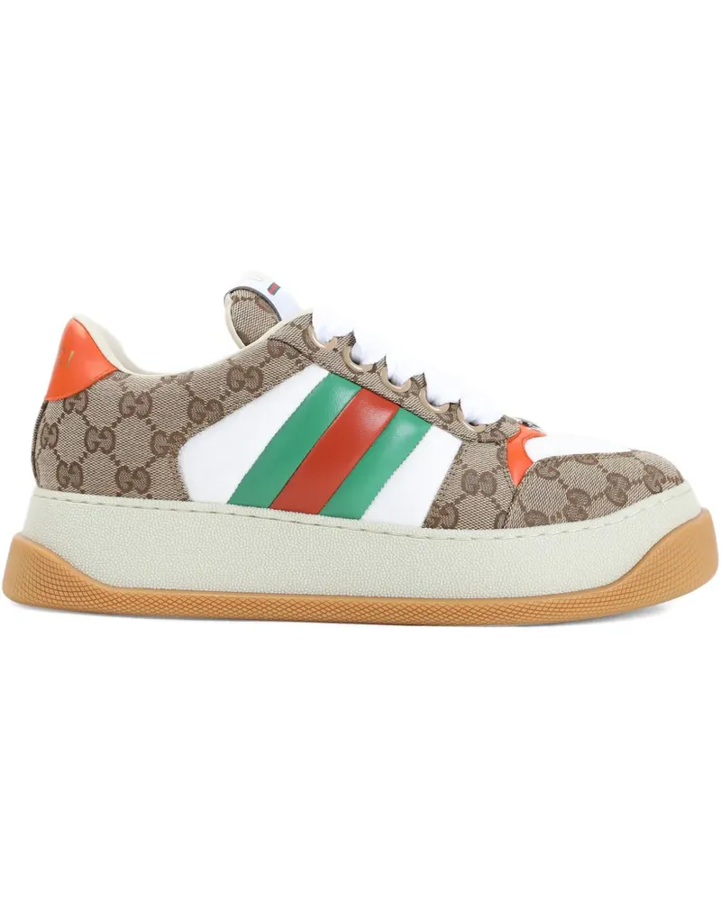 Gucci Sneakers aus GG Suprem-Canvas - Nude Nude