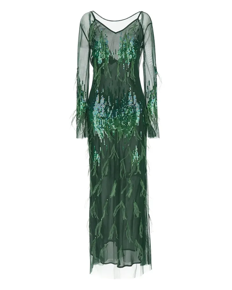 Pinko Pacman maxi dress - Grün Grün