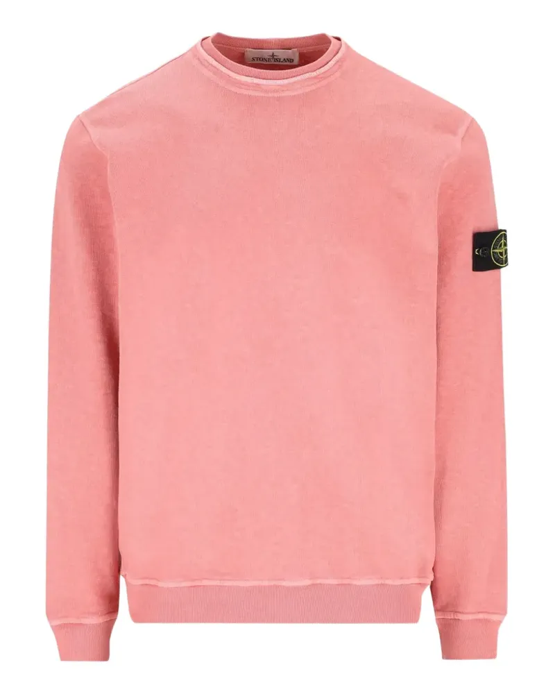 Stone Island logo patch sweater - Rosa Rosa