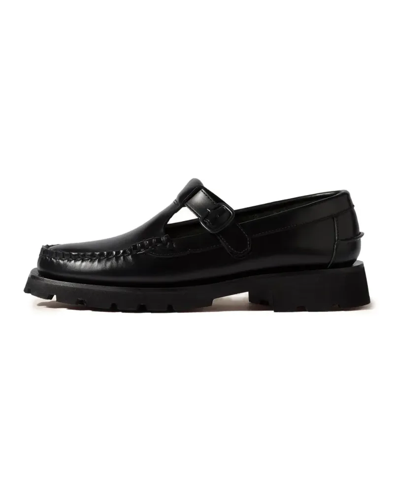 HEREU ALBER SPORT Loafer mit T-Riemen - Schwarz Schwarz