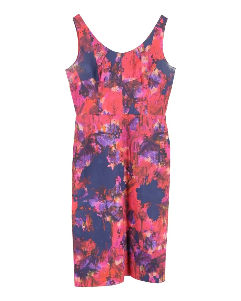 Erdem Ärmelloses Kleid mit Print - Rosa Rosa