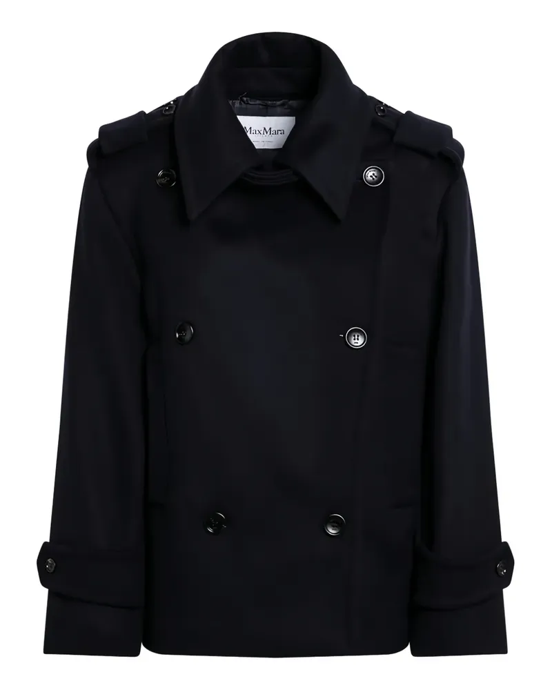 Max Mara Doppelreihiges Sakko - Schwarz Schwarz