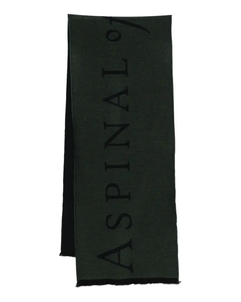 Aspinal of London bi-colour merino scarf - Grün Grün
