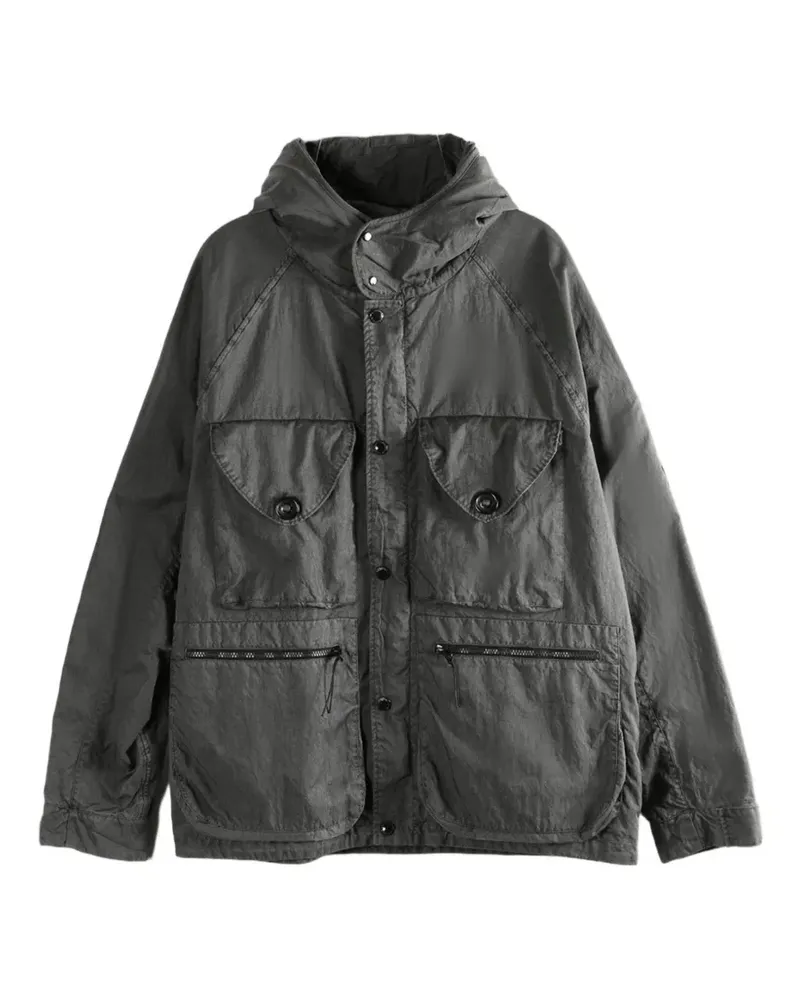 C.P. Company Geknöpfte Panama-R Kapuzenjacke - Grau Grau