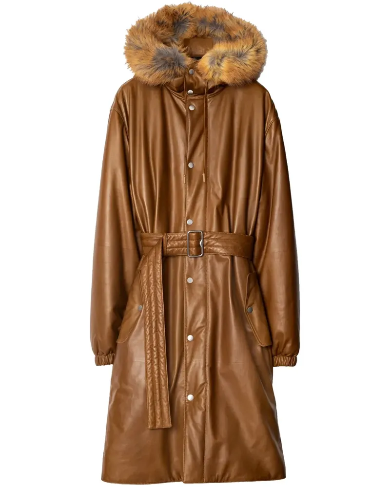 Burberry Parka mit Faux Fur - Braun Braun