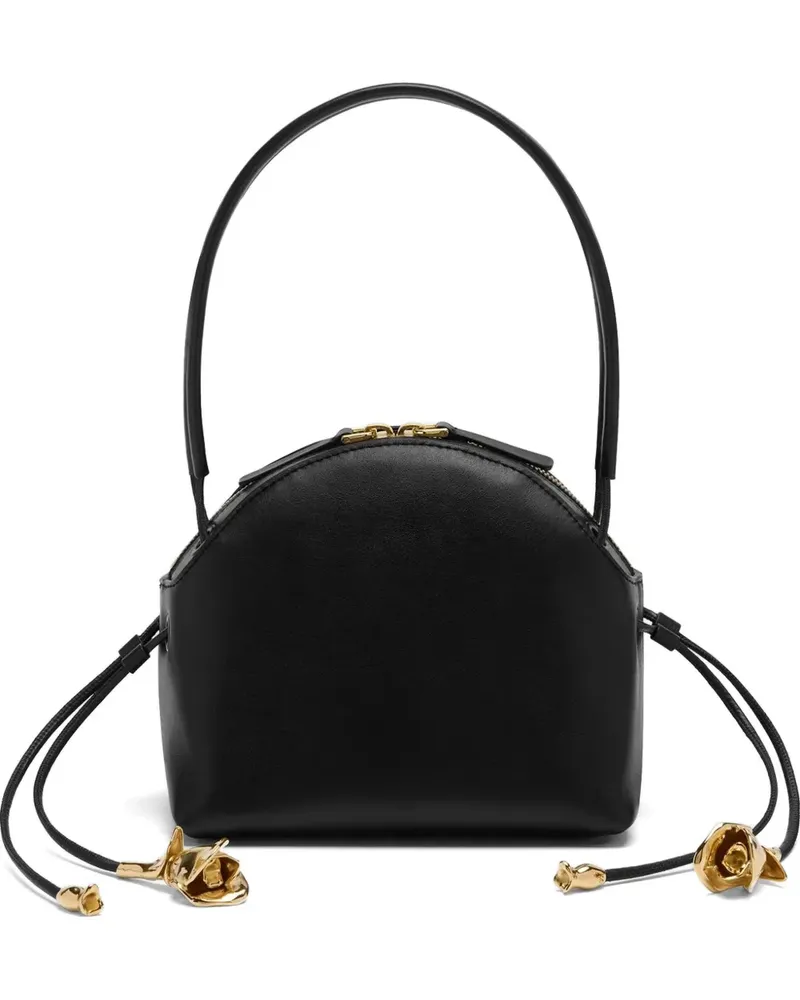 Erdem mini Flora leather tote bag - Schwarz Schwarz