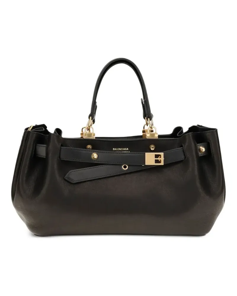 Balenciaga Schultertasche mit Schnalle - Schwarz Schwarz