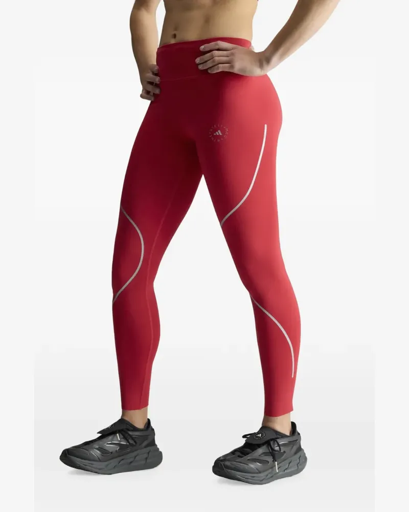 adidas Leggings mit Logo-Print - Rot Rot