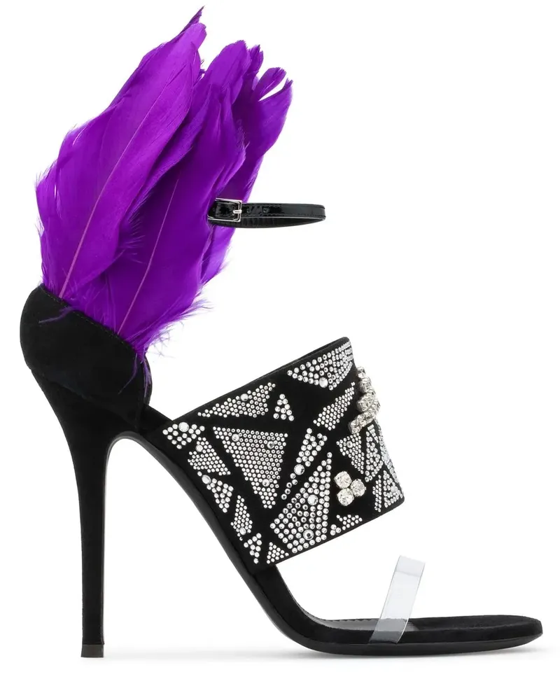 Giuseppe Zanotti Talia Sandalen 115mm - Schwarz Schwarz