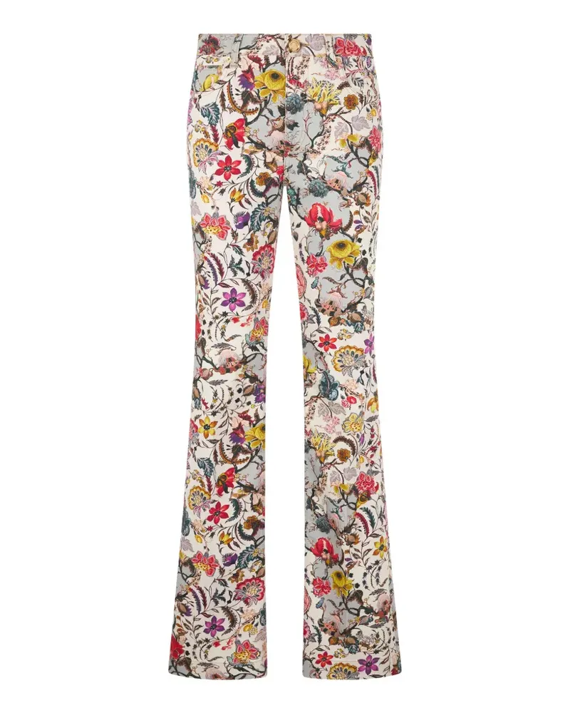 Roberto Cavalli Florentine Flowers trousers - Nude Nude