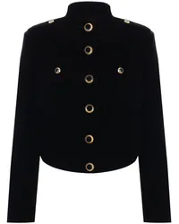 Tom Ford Cropped-Samtjacke Schwarz