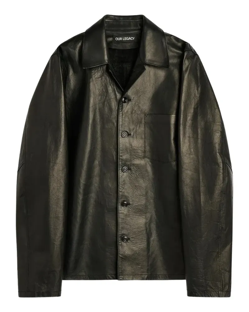 Our Legacy Void Black Natural Horseside Jacke - Schwarz Schwarz
