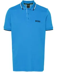 HUGO BOSS Poloshirt mit Logo-Stickerei Blau