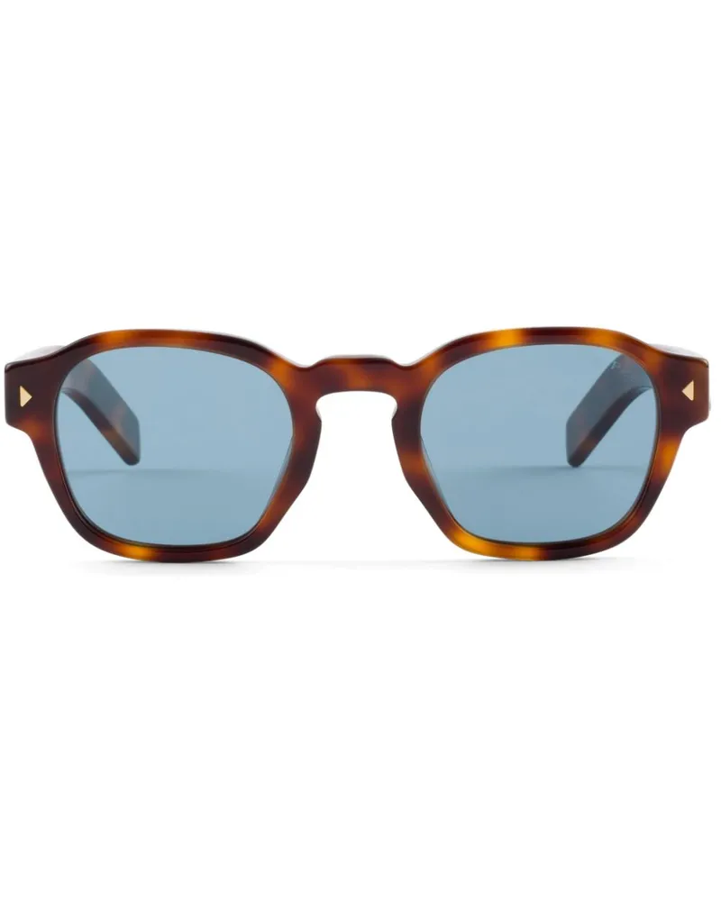 Prada Sonnenbrille mit rundem Gestell - Braun Braun