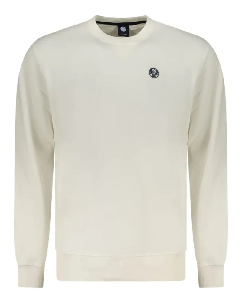 North Sails logo-patch crew-neck sweatshirt - Weiß Weiß
