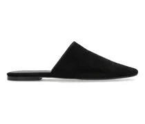 Rega Mules aus Wildleder - Schwarz