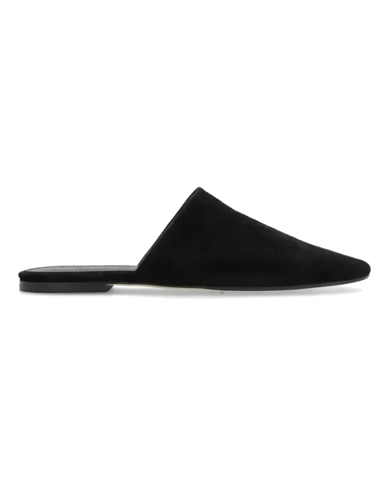 aeyde Rega suede mules - Schwarz Schwarz