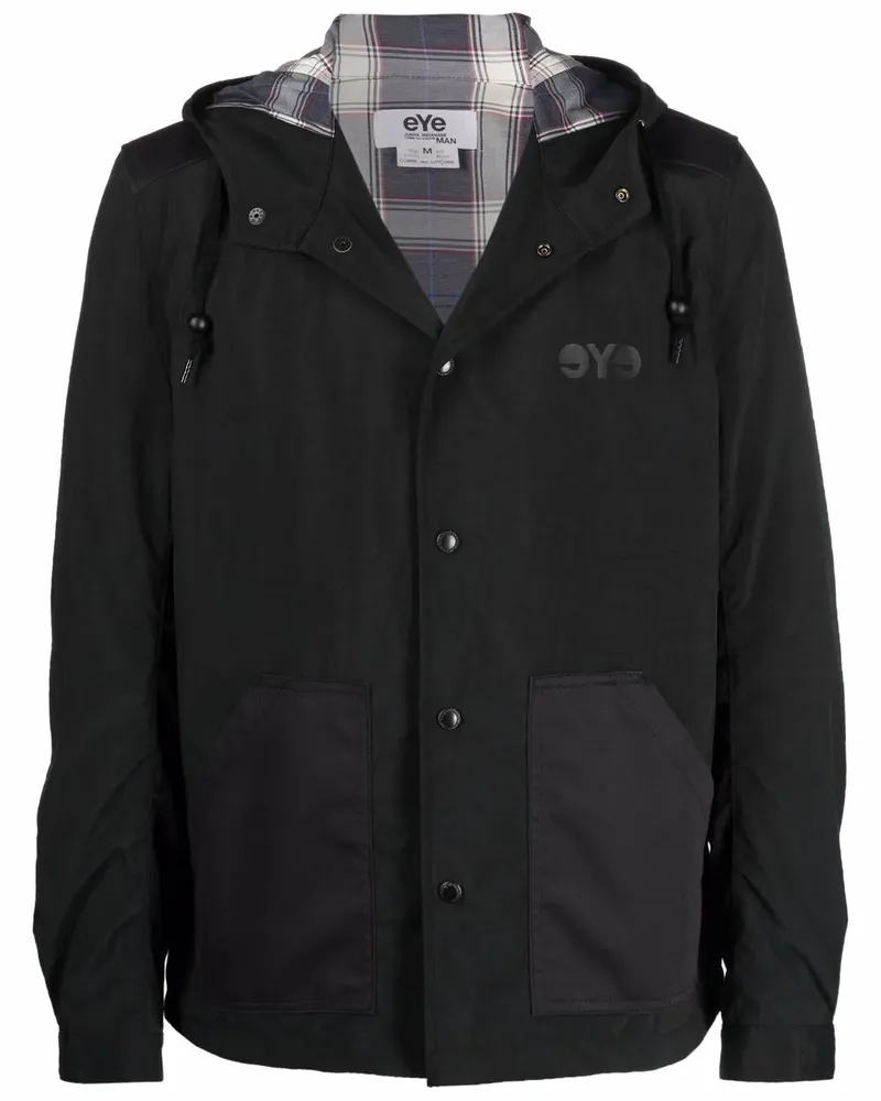 Junya Watanabe Leichte Kapuzenjacke - Schwarz Schwarz