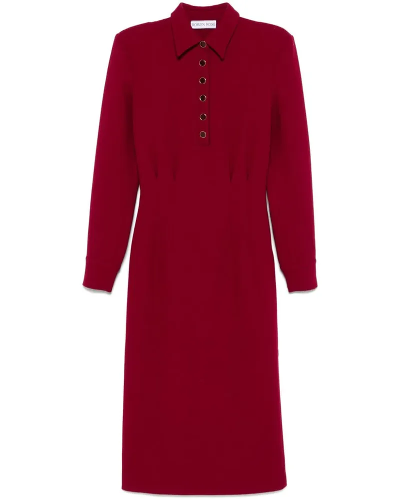 Rowen Rose Klassisches Maxikleid - Rot Rot