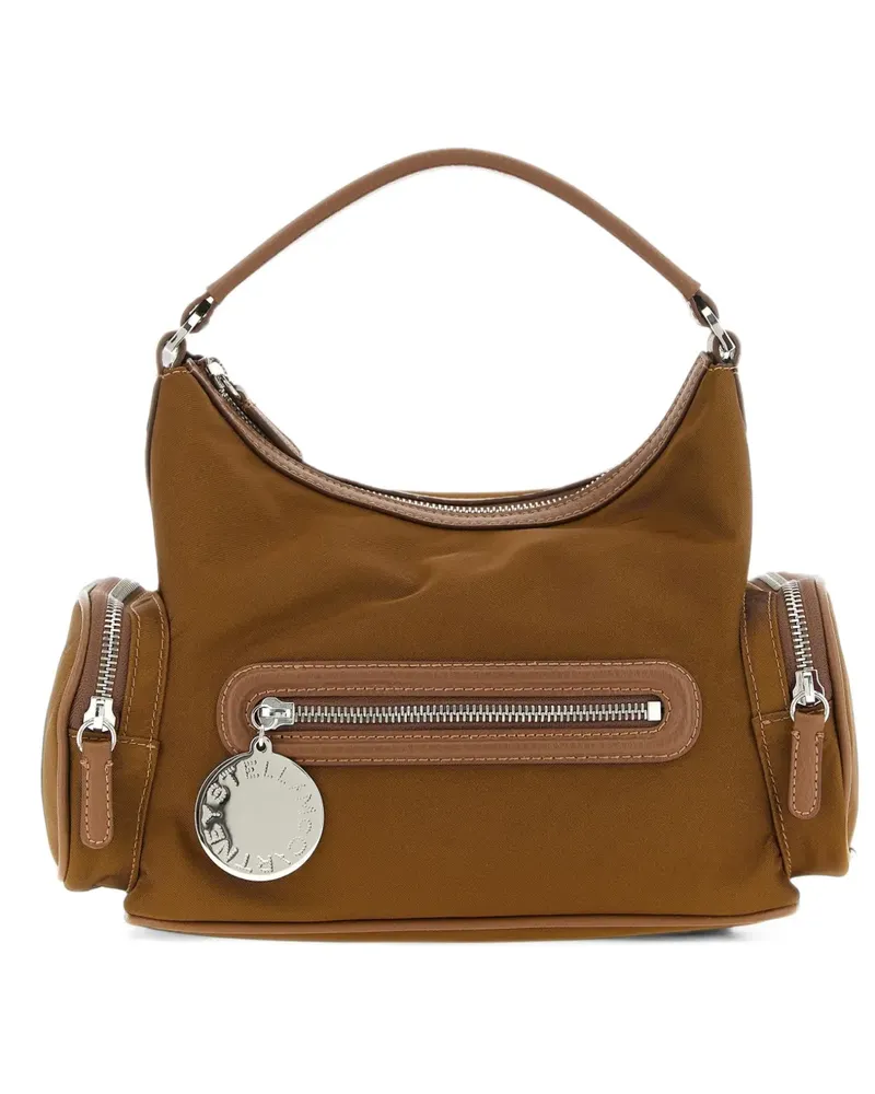 Stella McCartney Dartmoor Umhängetasche mit Logo-Anhänger - Braun Braun