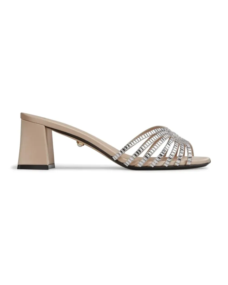 Alevì embellished open sandals - Nude Nude