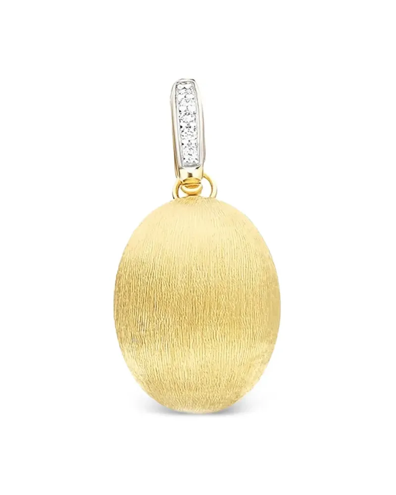NANIS Großer 18kt Boule Gelbgoldanhänger mit Diamanten Gold