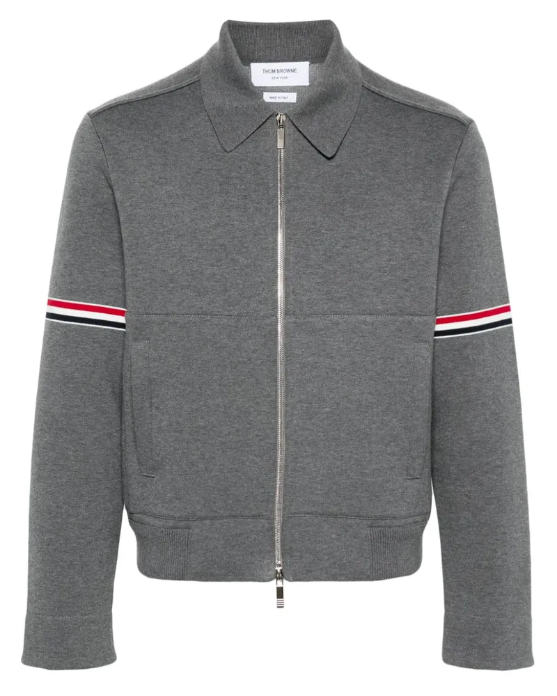 Thom Browne Jacke mit RWB-Streifen - Grau Grau