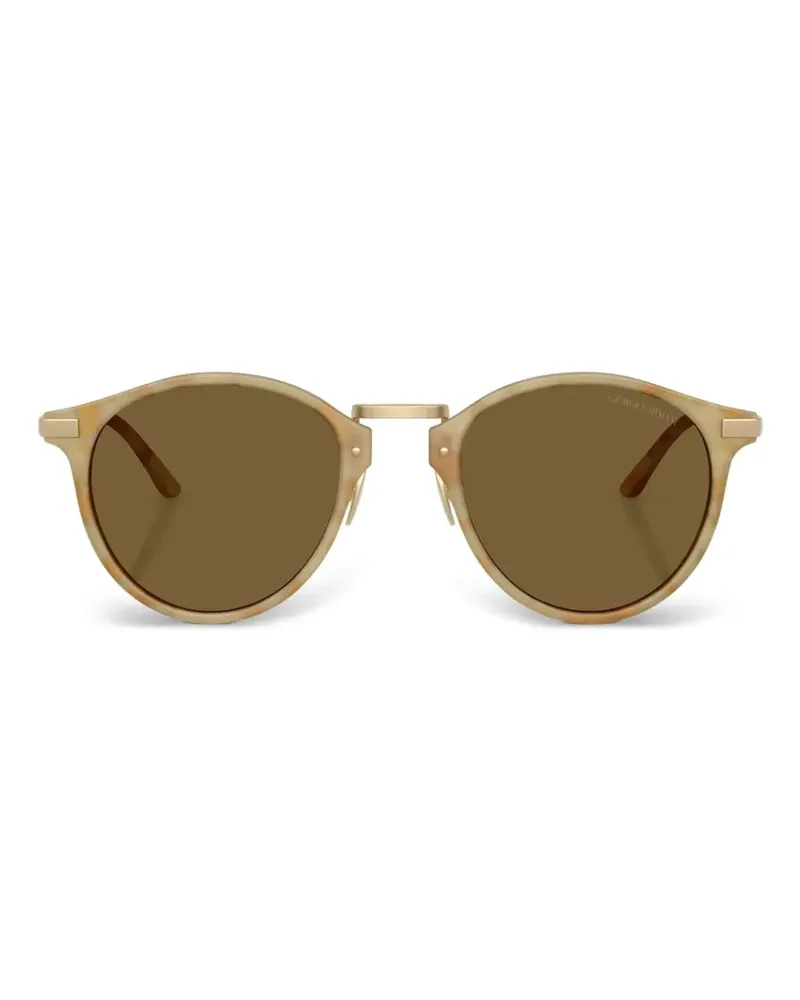 Giorgio Armani round-frame sunglasses - Nude Nude