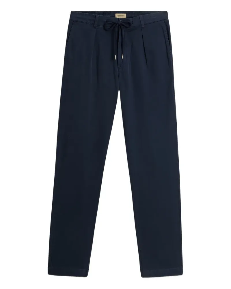 Woolrich Bundfaltenhose mit Kordelzug - Blau Blau
