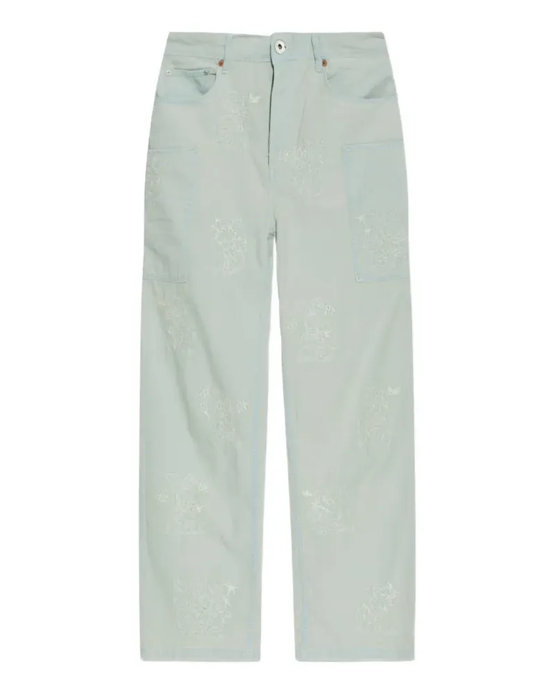 Kenzo embroidered five-pocket jeans - Blau Blau