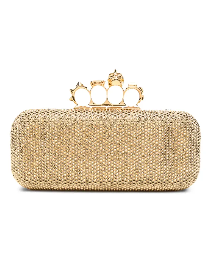 Alexander McQueen Clutch mit Kristallen - Gold Gold