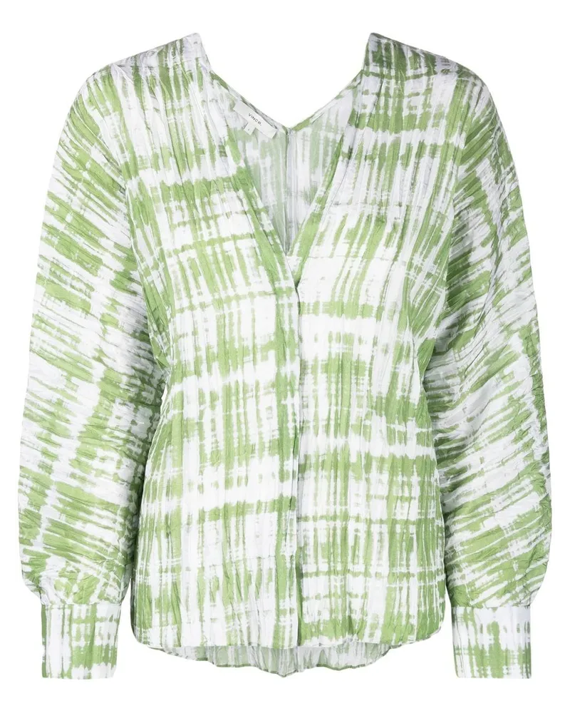 Vince Bluse im Batik-Look - Grün Grün