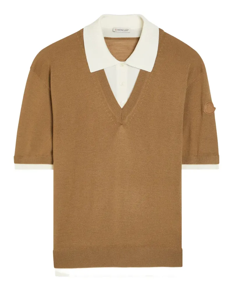 Moncler wool V-neck sweater - Braun Braun