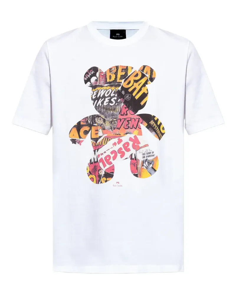 Paul Smith T-Shirt mit Bärenmotiv - Weiß Weiß