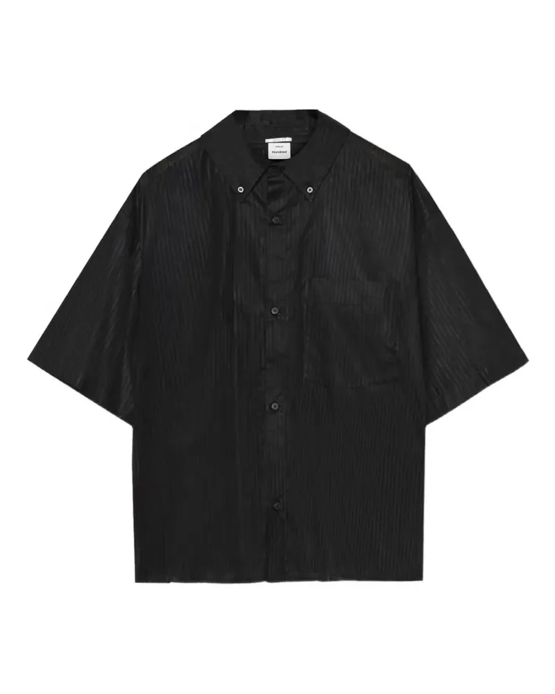 Won Hundred Kurzärmeliges Maza Hemd - Schwarz Schwarz