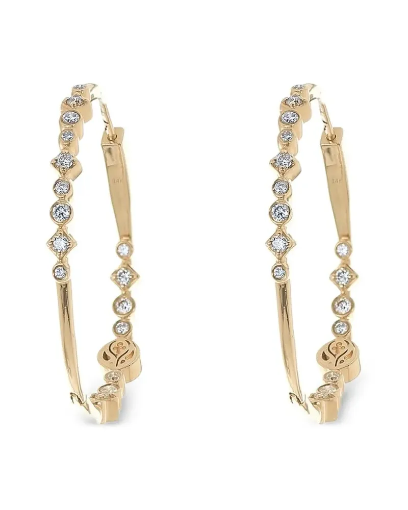 Loree Rodkin 14kt Gelbgoldcreolen mit Diamant Gold