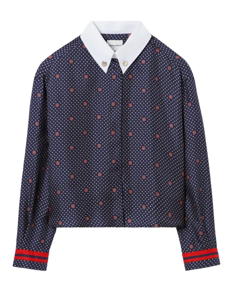 Claudie Pierlot printed silk shirt - Blau Blau