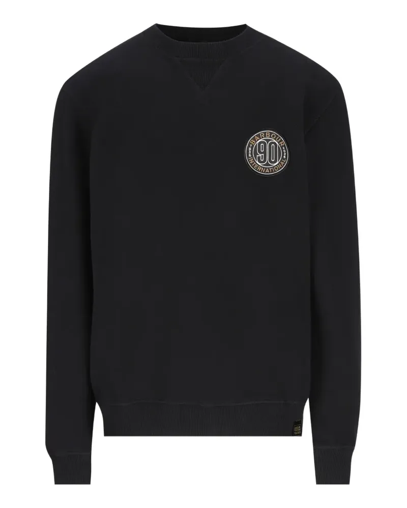 Barbour 90th Anniversary logo-patch sweater - Schwarz Schwarz
