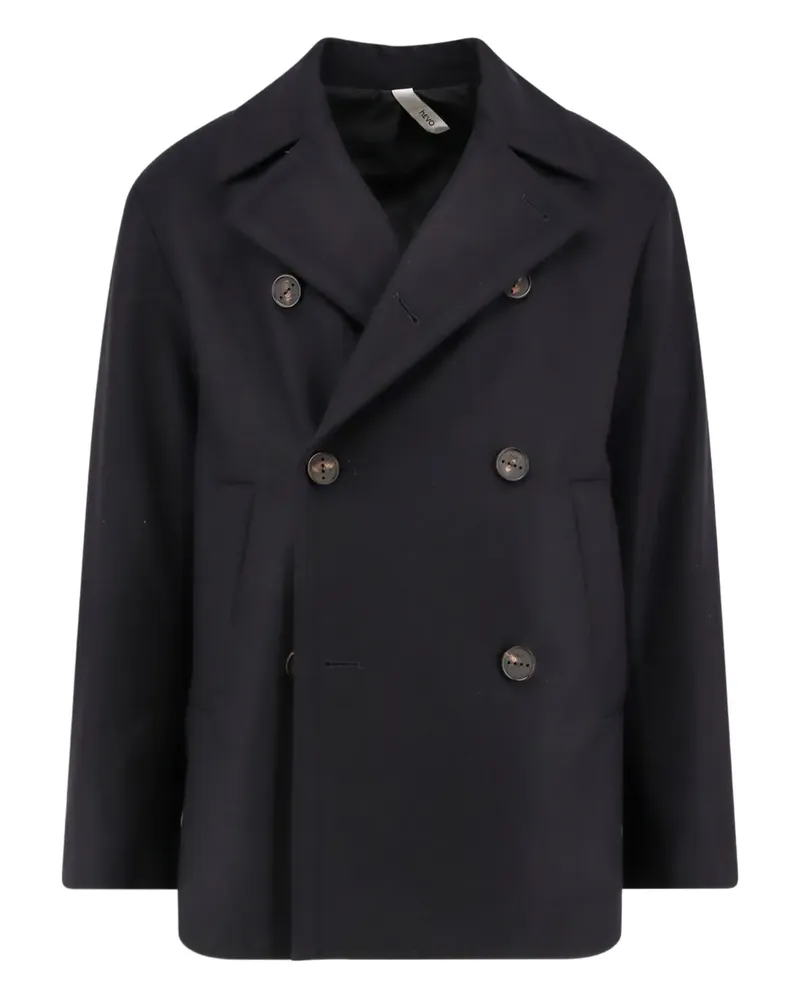 Hevò Doppelreihige Trani Jacke - Blau Blau