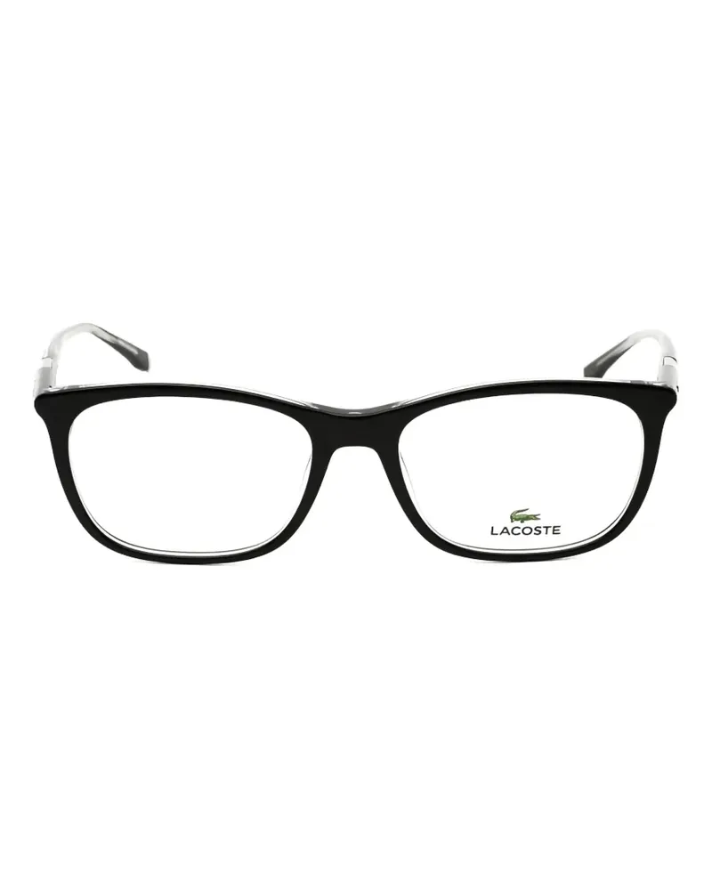 Lacoste rectangle-frame full-rim glasses - Schwarz Schwarz