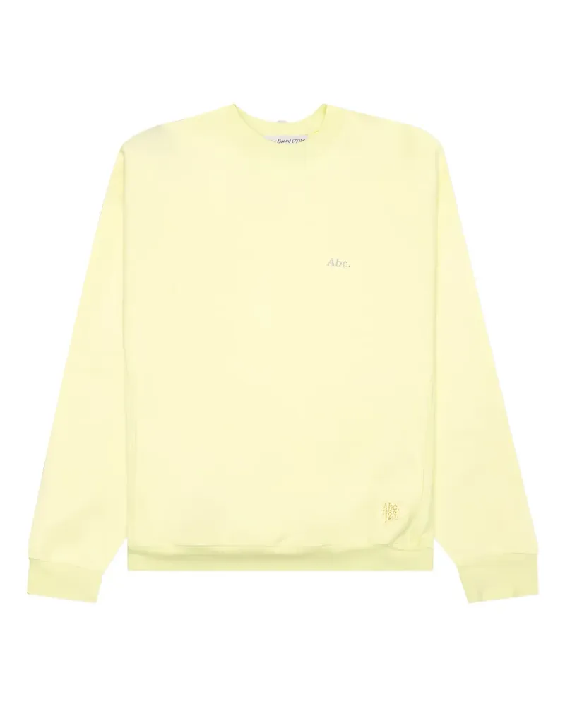 Abc. Sweatshirt mit Logo-Stickerei - Gelb Gelb