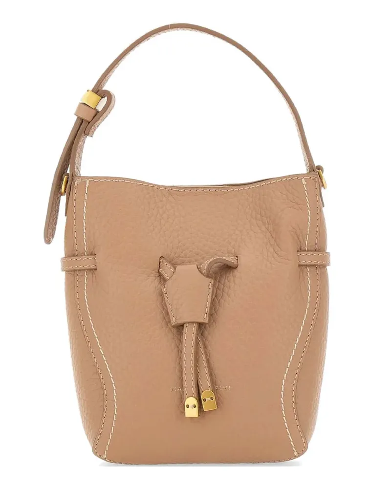 Gianni Chiarini Sienna Tote Bag mit Kontrastnaht - Nude Nude