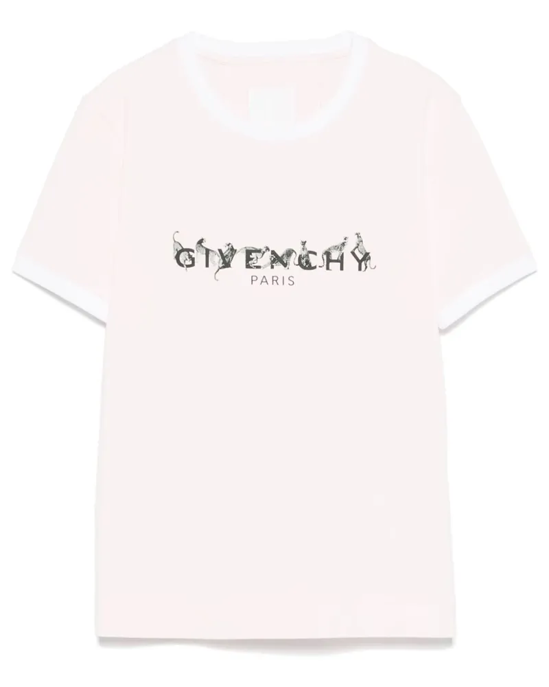 Givenchy T-Shirt mit Logo-Print - Rosa Rosa